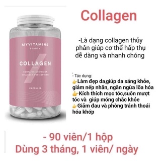 Viên uống Collagen thủy phân Retinol Myvitamins 90 viên