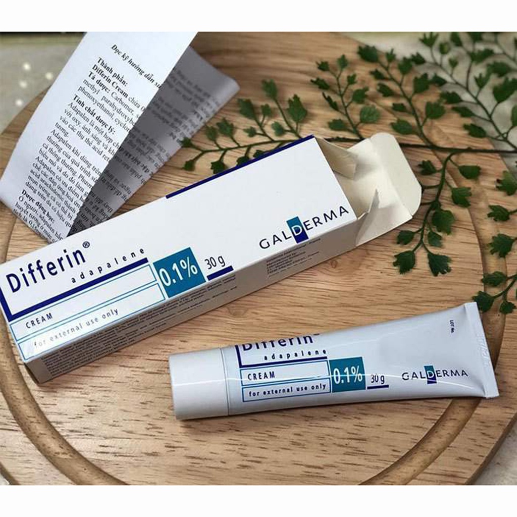 Kem/Gel Differin Adapalene 0.1% Cream tuýp 30g