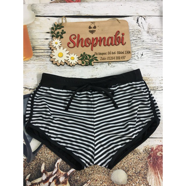 Act cool Quần bơi lẻ sọc đen trắng Cực cute | BigBuy360 - bigbuy360.vn