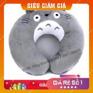 Gối kê cổ gối chữ U Totoro chất liệu vải nhung cao cấp