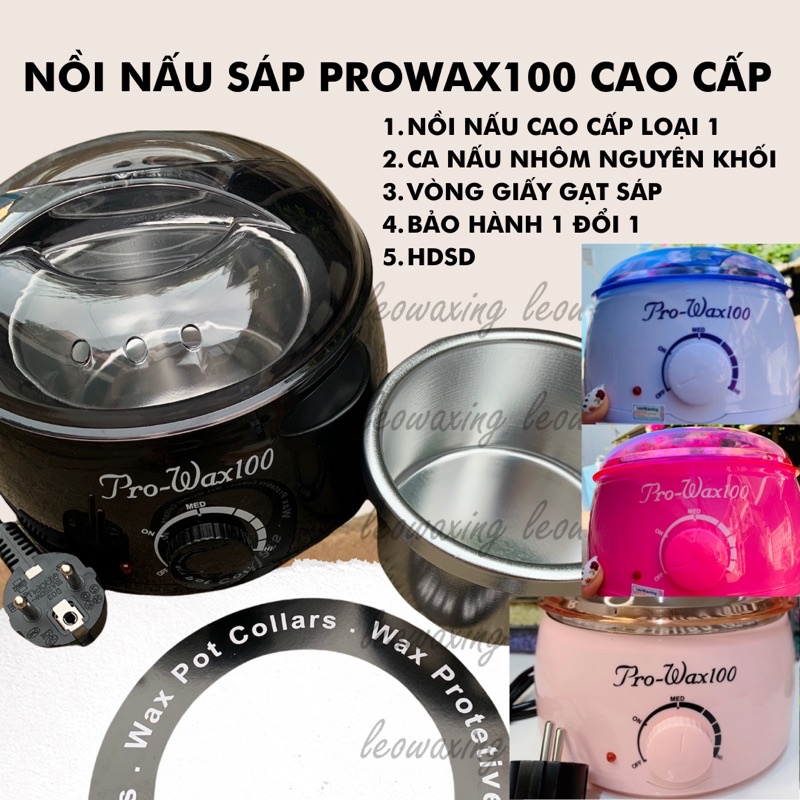 NỒI NẤU SÁP TẨY LÔNG PRO WAX 100 LOẠI 1 LỒNG NỒI ĐÚC NGUYÊN KHỐI CAO CẤP