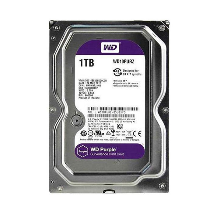 Ổ Cứng HDD Western Digital Purple 3.5 inch Sata 3 Chính Hãng Bảo Hành 3 năm