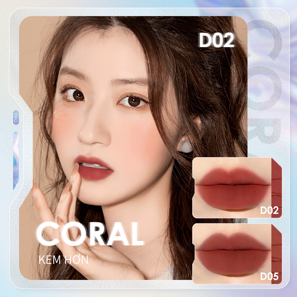 Phấn má và son môi FOCALLURE velvet-hazy matte 5g
