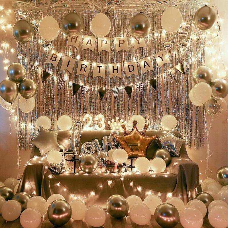 [Ảnh thật] Set trang trí sinh nhật lung linh HPBD (COMBO 71)