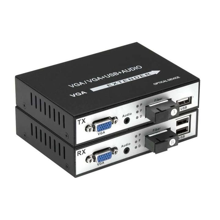 Bộ Nối Dài Vga Và Usb Qua Dây Quang Khoảng Cách 20Km Sử Dụng Cho Camera, Thiết Bị Âm Thanh, Hình Ảnh Dvd, Laptop