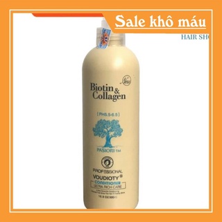 Dầu xả biotin collagen siêu mượt ngăn rụng tóc 500ml