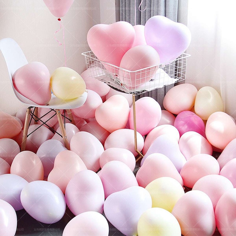 Set 100 Bong Bóng Kích Thước 10 Inch Màu Macaron Dùng Để Trang Trí Tiệc