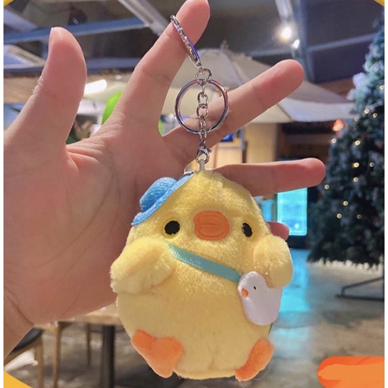 Móc treo trang trí cặp, móc treo chìa khoá nhồi bông gà con siu cute hột me ✨ HÀNG CÓ SẴN