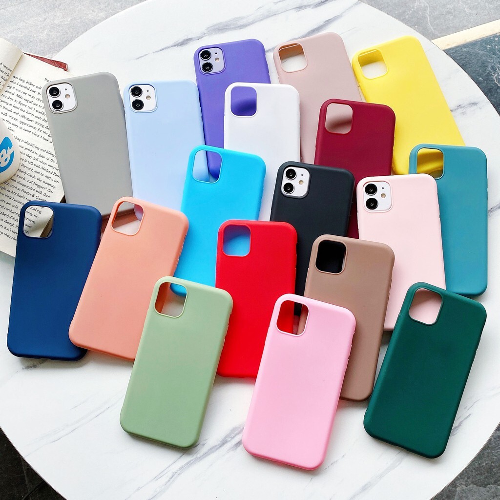 [ RẺ VÔ ĐỊCH ] Ốp Lưng iPhone TPU trơn dẻo 12 màu -Ốp Iphone