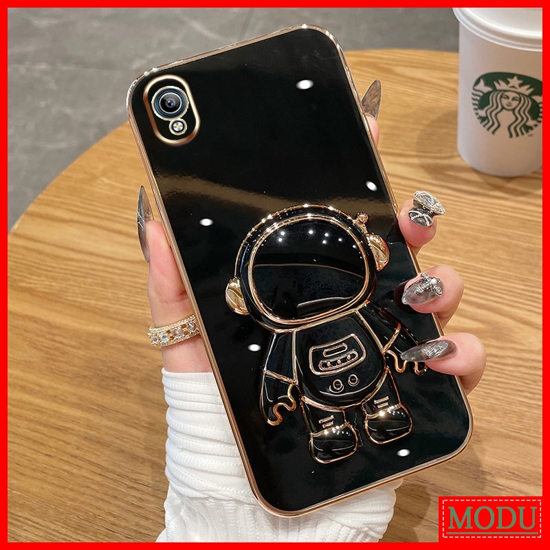 Ốp Điện Thoại Màu Macaron Có Giá Đỡ Cho Vivo Y91C Y1S