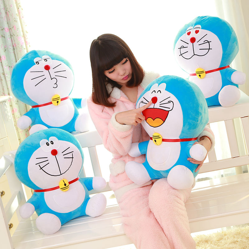 Búp Bê Nhồi Bông Hình Doraemon Màu Xanh
