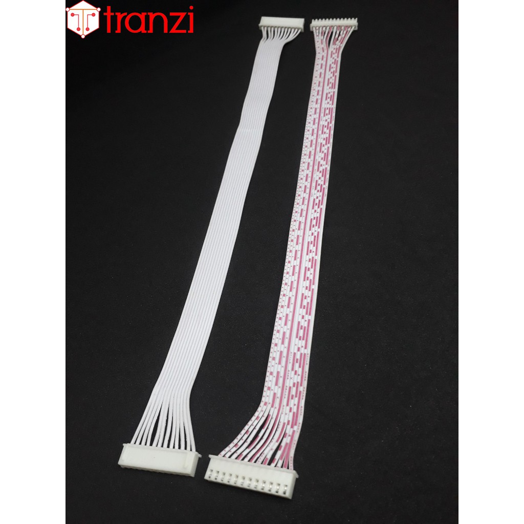 Dây cắm header 2.54mm XH2.54 12P 30cm 2 đầu bấm cùng hướng màu trắng đỏ - túi 1 cái