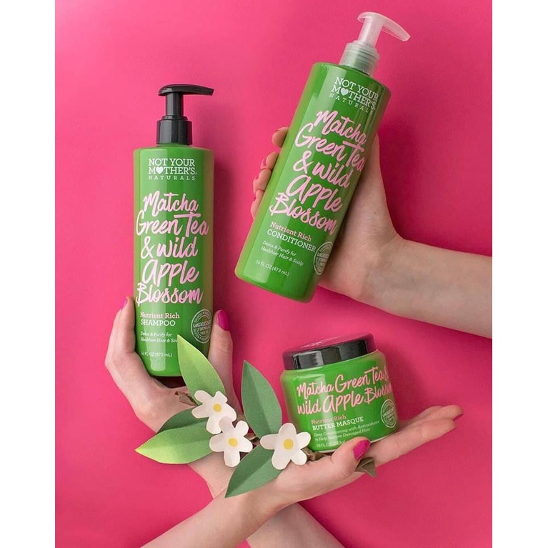 Cặp gội xả Not Your Mother's Naturals Matcha Green Tea &amp; Wild Apple Blossom 450ml
