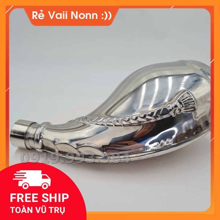 Bình inox đựng rươu tù và mang phong cách mông cổ 1,5 lít bao gồm túi đựng bình tặng phễu