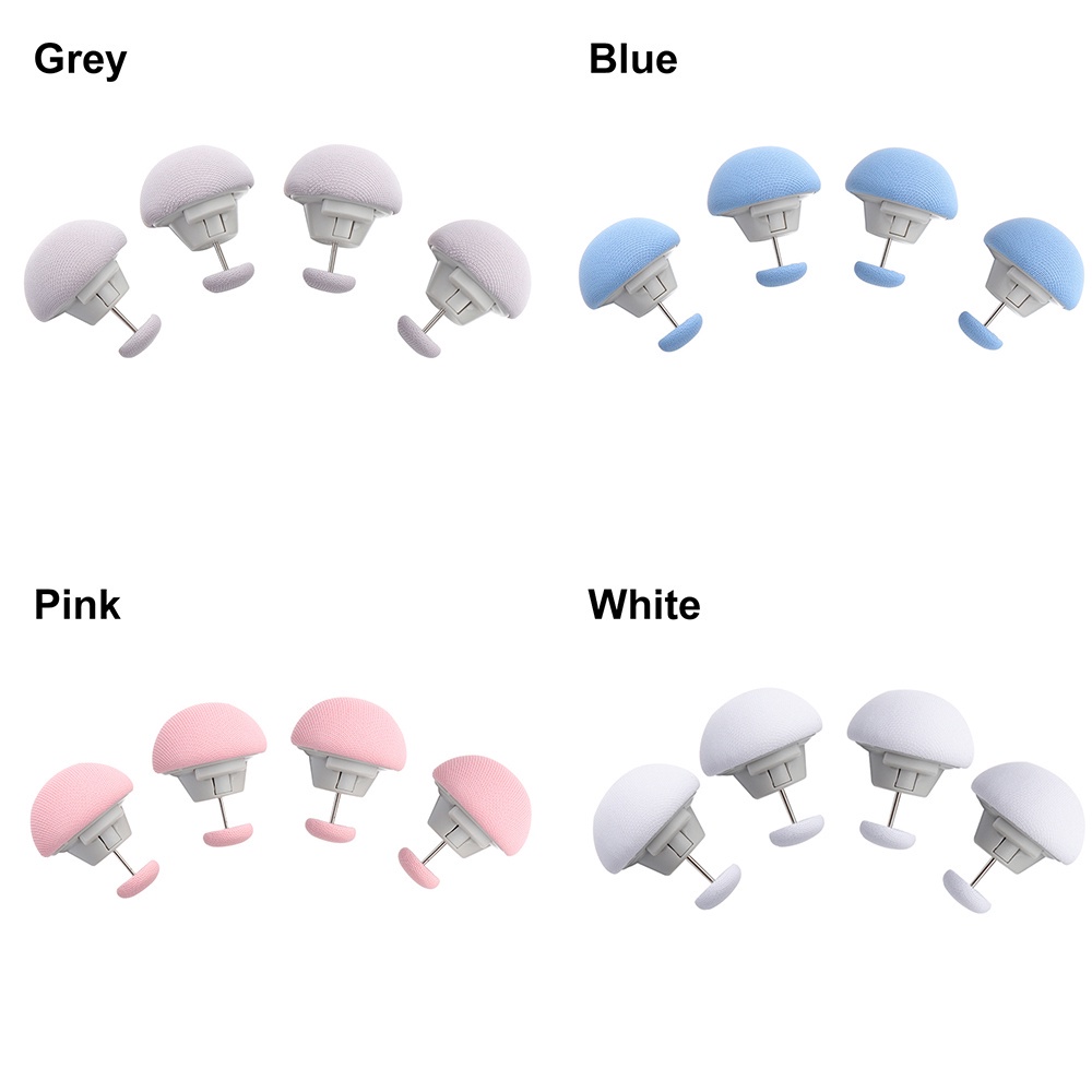 Set 4 Kẹp Cố Định Ga Trải Giường Chống Trượt Hình Nấm Nhiều Màu Sắc