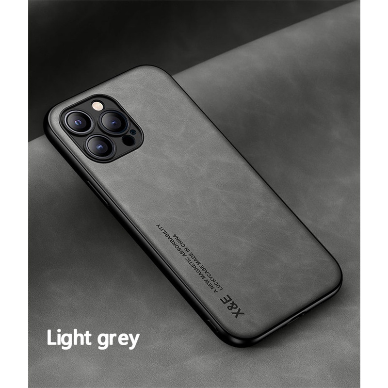 Ốp Điện Thoại Da Từ Tính Siêu Mỏng Chống Sốc Cho iPhone 14 Pro Max 13 Max Pro 14+ Plus iP 13 / 14 Pro