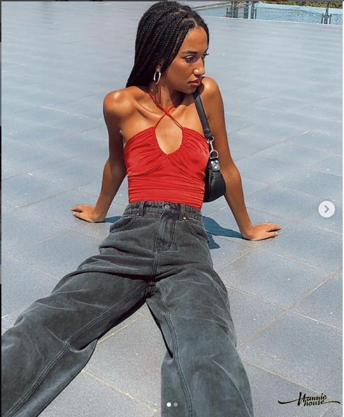 ❥Only➢Women Sleeveless Halter Neck Ruched Self Tie Back Camisole Top | BigBuy360 - bigbuy360.vn