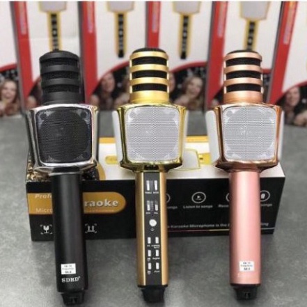 Mic hát karaoke bluetooth SD17 (Mic SD08-SD-SD18-YS90-YS91-YS92-YS93-YS95-L698) 3 in 1 loa to Mic Bass cực chuẩn