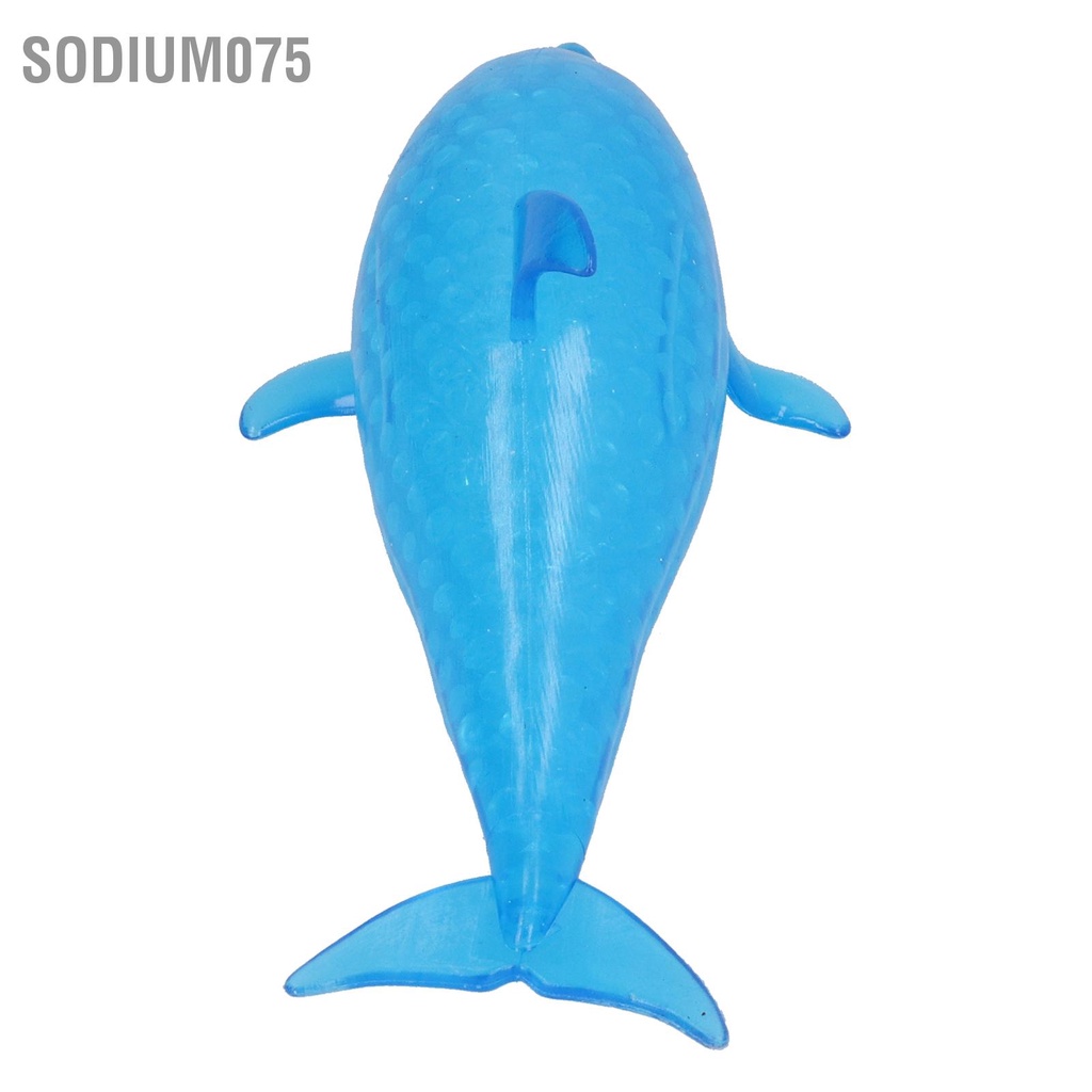 Sodium075 Đồ chơi giải nén cá heo Hạt xốp Giảm căng thẳng Tay mềm Bóp