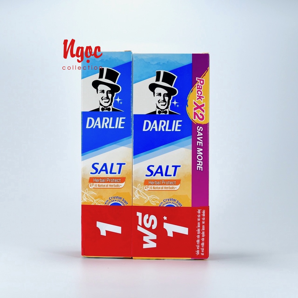 Hộp 03 tuýp kem đánh răng Darlie Muối Thái Lan - Mỗi tuýp 140g
