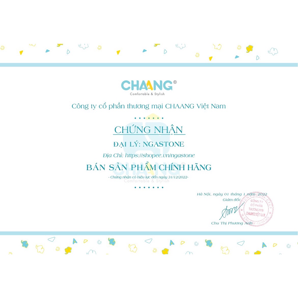 Bộ cộc cho bé trai bé gái hãng CHAANG
