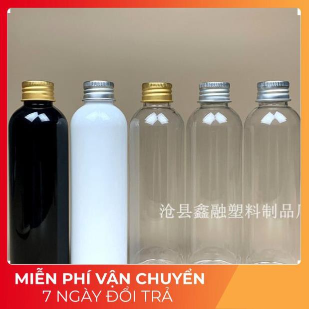 Chai Chiết Mĩ Phẩm ❤ SIÊU RẺ ❤ Chai nhựa pet nắp nhôm 150ml,200ml,250ml, phụ kiện du lịch