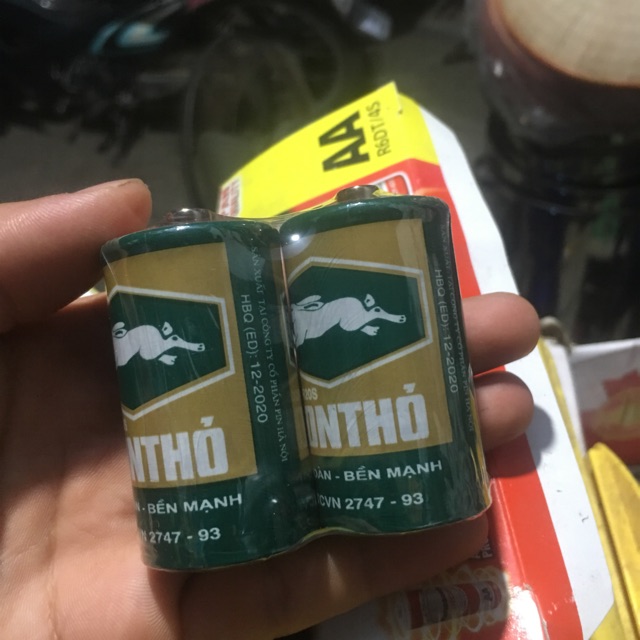 Pin con thỏ to, pin đài FM