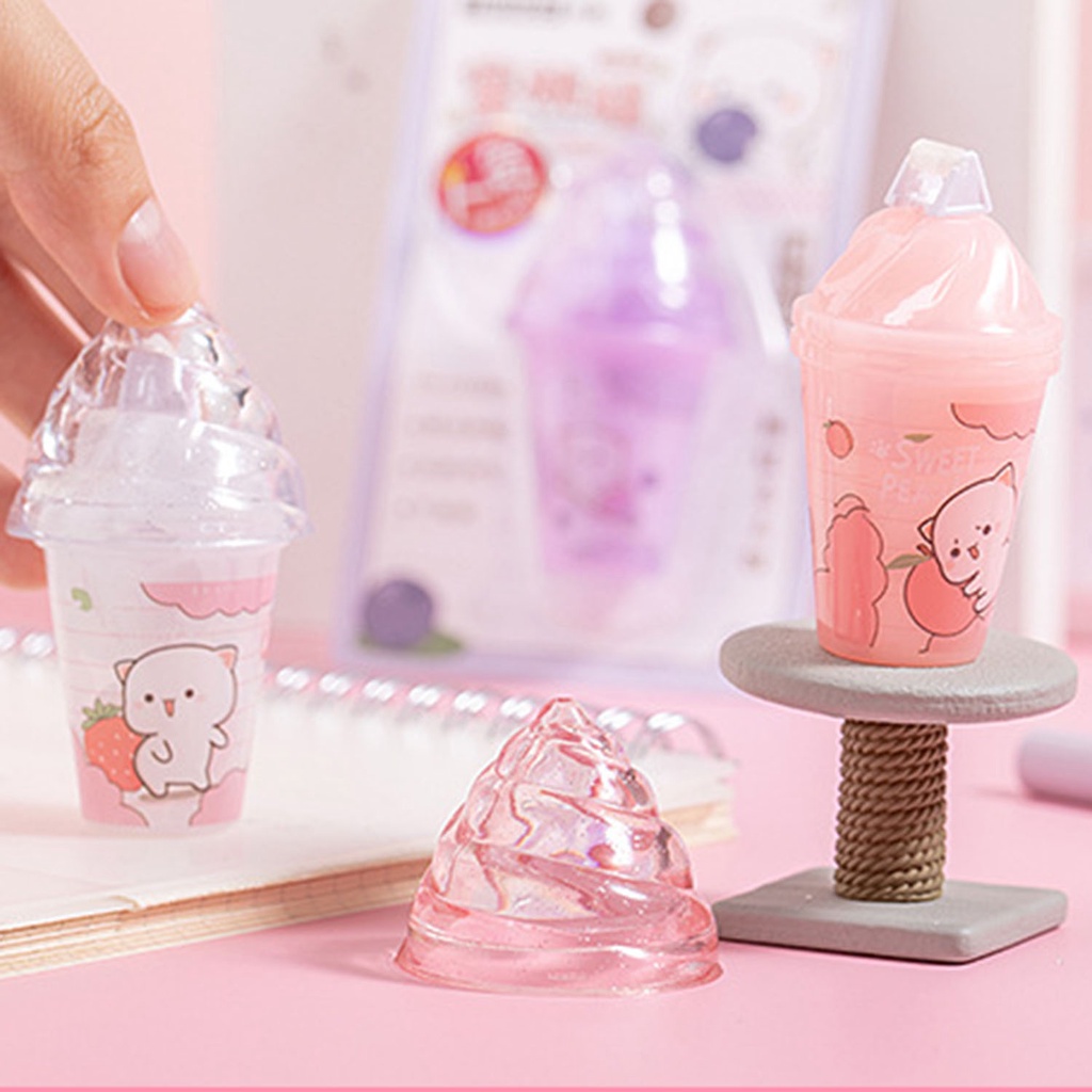 Băng Keo Hai Mặt Hình Cây Kem Dễ Thương Độc Đáo Trang Trí Văn Phòng / Trường Học DIY