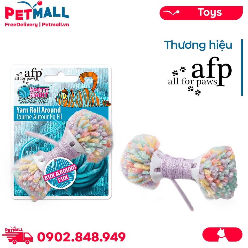 Đồ chơi AFP Knotty Habit Yarn Roll Around - Banh len 2 đầu Petmall