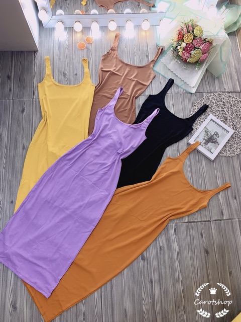 Đầm body 2 dây tôn dáng siêu xinh nhiều màu cho nàng phong cách - Carotshop | BigBuy360 - bigbuy360.vn