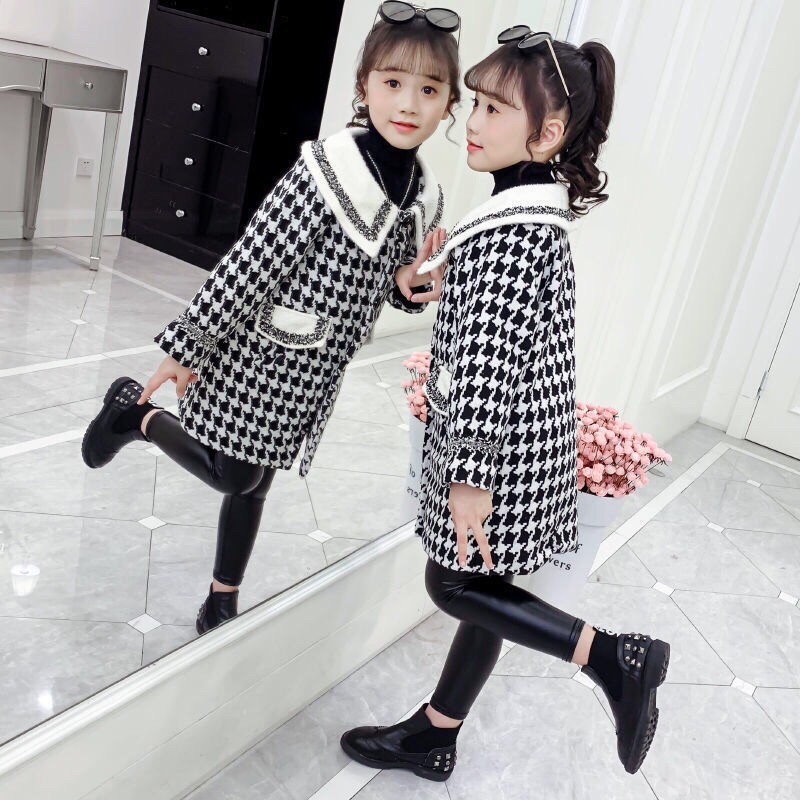 Áo dạ lót lông cho bé gái cao từ 95-160cm 15-47kg