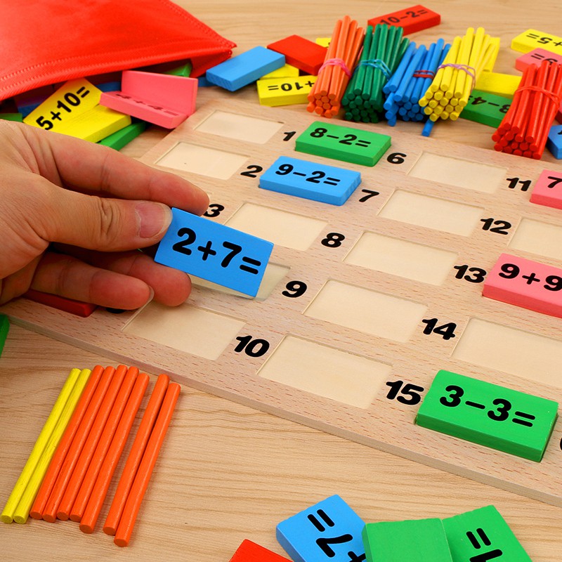 Bộ đồ chơi gỗ toán học cho trẻ EduKids Zone tạo hứng thú học tập - Home and Garden