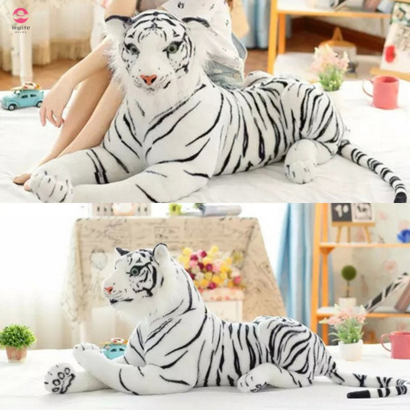 Cute Simulated Small Stuffed Toy Animals Tiger Calf Plush for Kids Birthdays