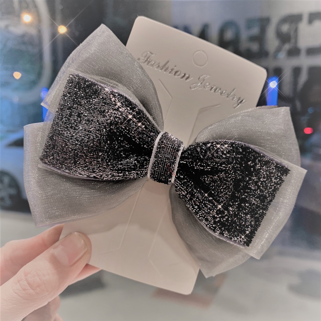 Dây Buộc Tóc Đính Nơ Ruy Băng Xinh Xắn Cho Nữ