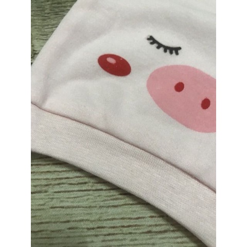 Combo 2 mũ thóp heo cotton cho bé