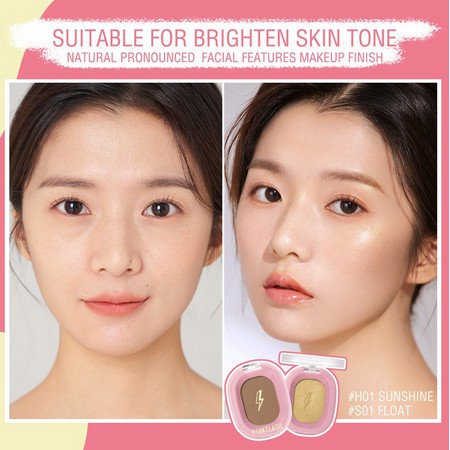 Phấn má hồng Pinkflash kiêm bắt sáng mềm sắc tố tự nhiên trang điểm mặt