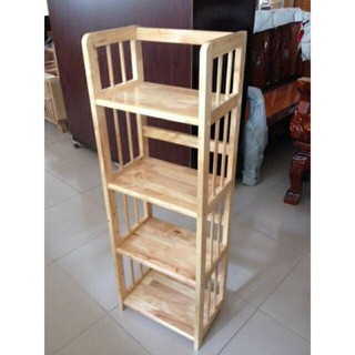 [MIỄN PHÍ SHIP]Kệ Sách Gỗ 4 Tầng 50cm-Gỗ Tự Nhiên Bền Đẹp-Chắc Chắn
