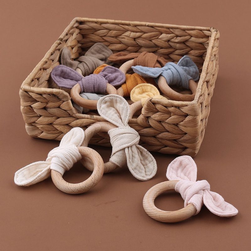 Đồ Chơi Ngậm Nướu Hình Nơ Hoạt Hình Dễ Thương Cho Bé Sơ Sinh