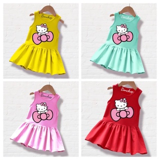 Đầm Thun Cotton Bé Gái 12kg -44kg (Vn thiết kế )