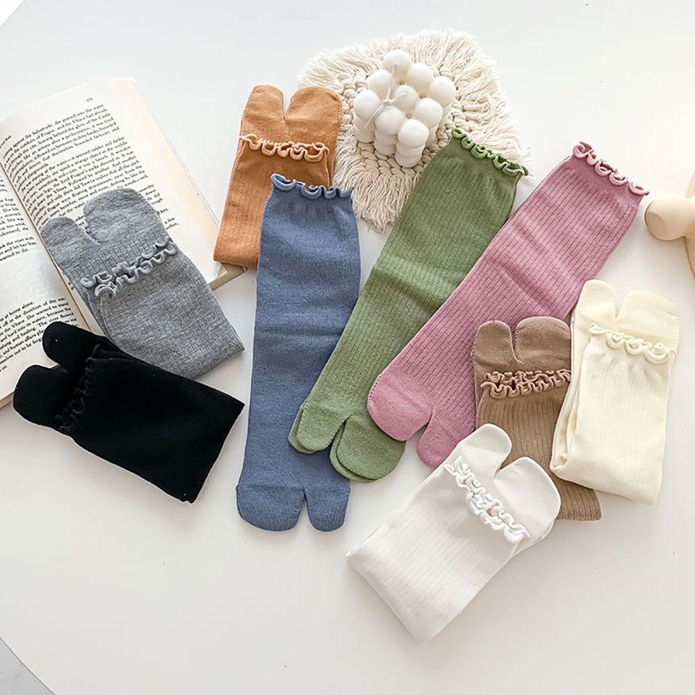 Vớ Cotton Hai Ngón Phối Bèo Thoải Mái Thời Trang Cho Nữ WMES15H