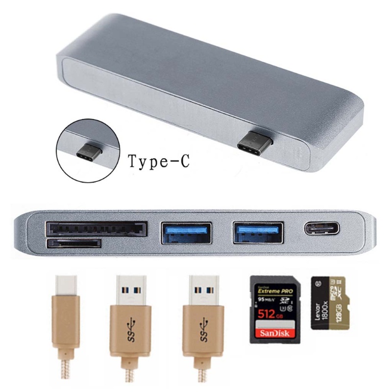 Bộ Hub Hai Cổng USB 3 0 3 0 Bằng Hợp Kim Nhôm Thông Dụng Cho PC