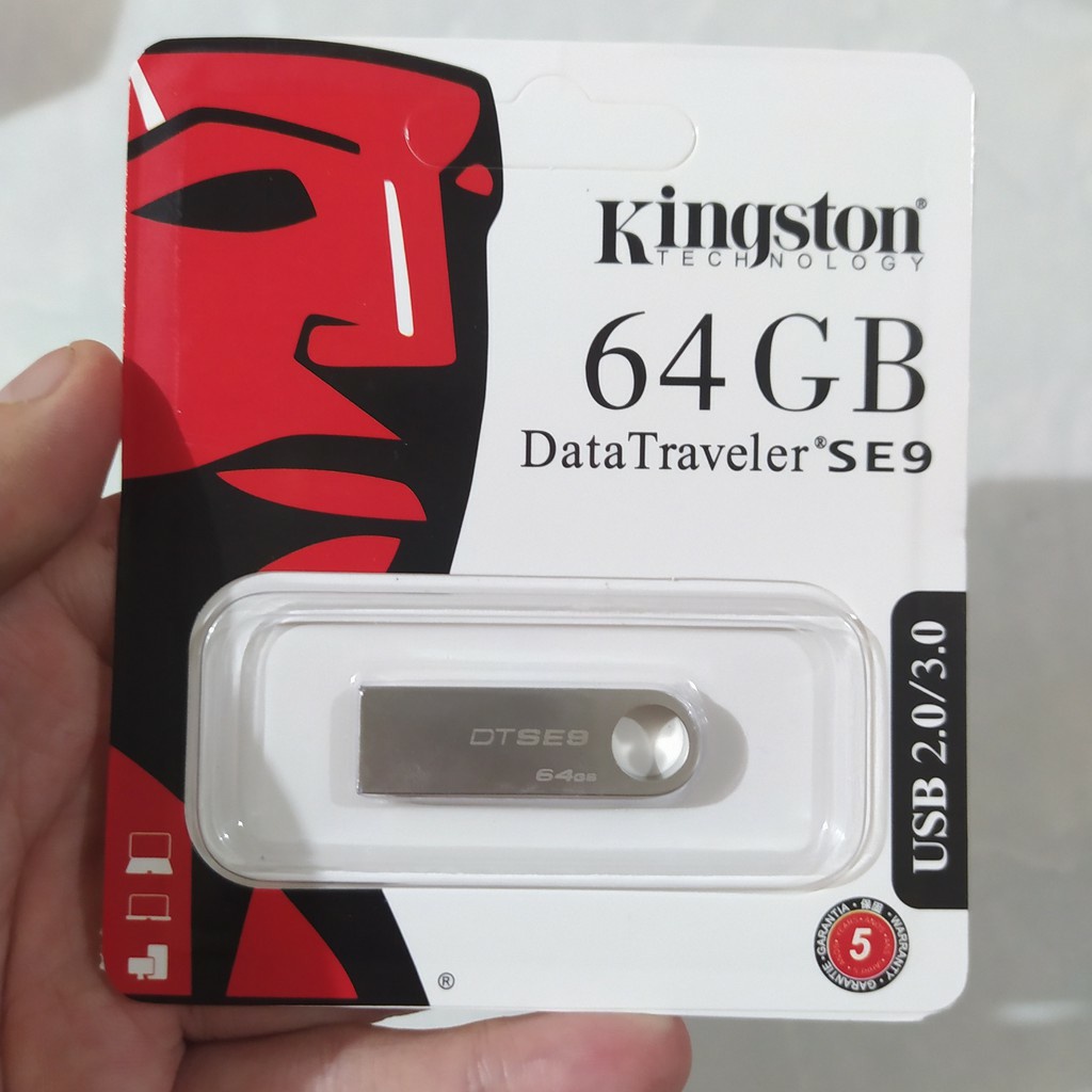 USB Kingston 64GB 2.0 DataTraveler SE9 _Chống sốc