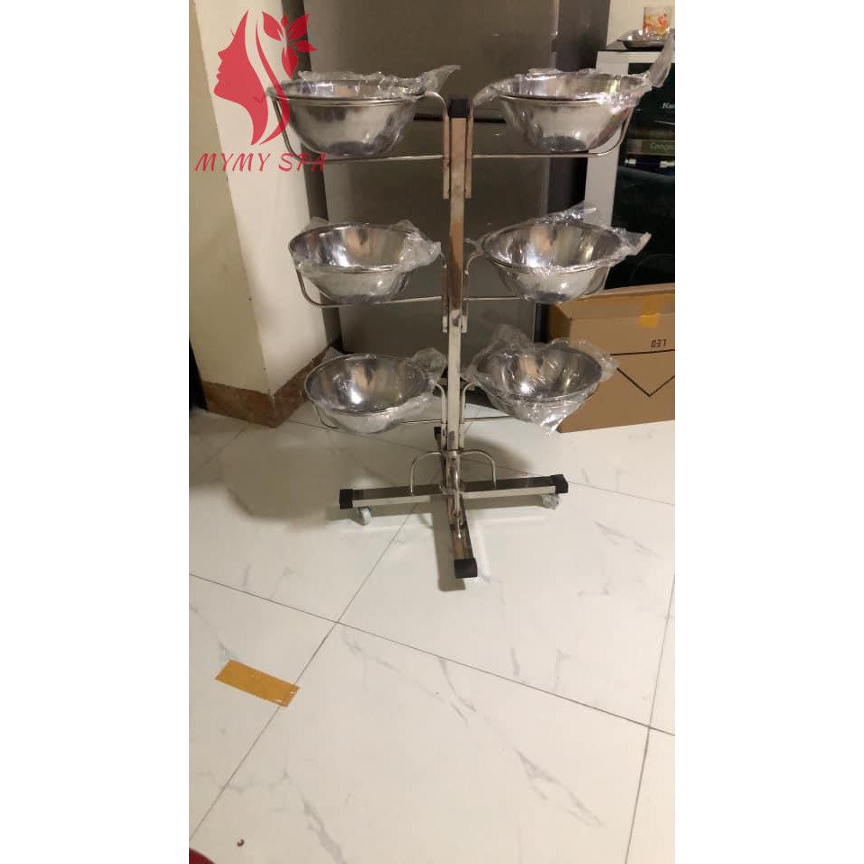 Cây bát nước inox chuyên dùng đựng nước sạch trong spa