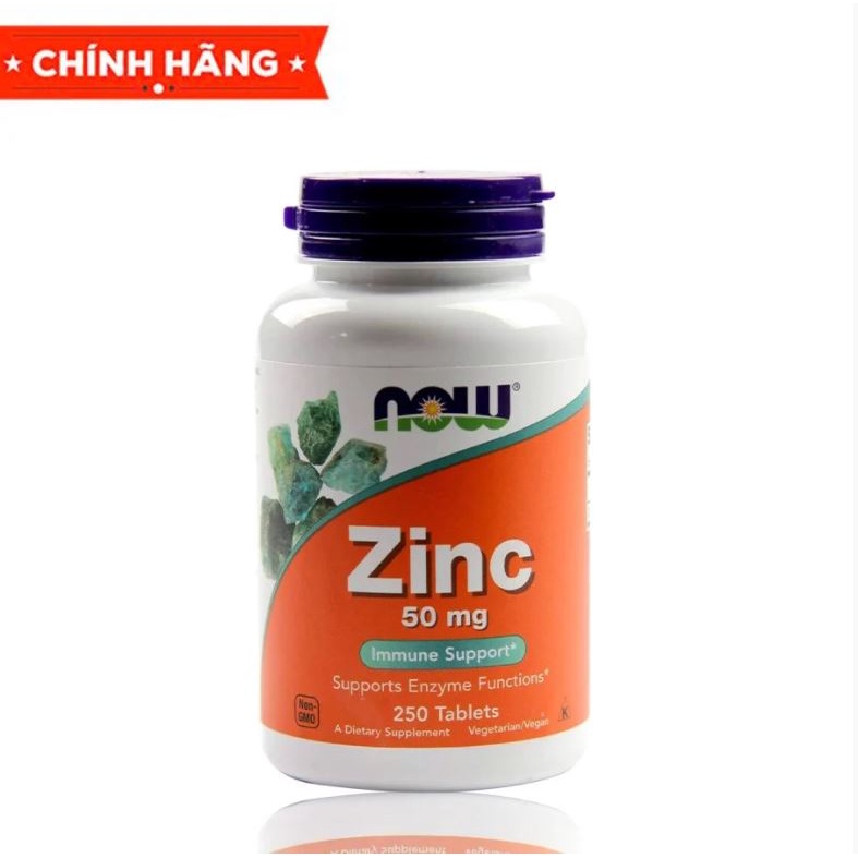 Viên uống bổ sung kẽm Now Zinc - Cải thiện não bộ, củng cố hệ miễn dịch