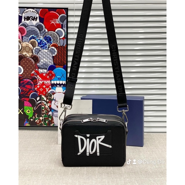 Túi đeo chéo bản cao cấp kèm hộp - Bag Dio.r trai gái đeo siêu chất TC006