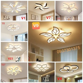 Đèn ốp trần,Đèn Mâm Led Hiện Đại 3 Màu Ánh Sáng Có Điều Khiển,Sử Dụng Cho Trang Trí Phòng Khách,Phòng Ngủ,Căn Hộ