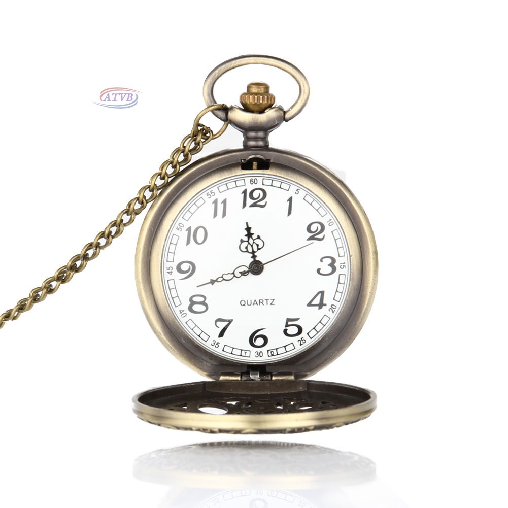 Đồng hồ quả quýt chạm khắc phong cách retro