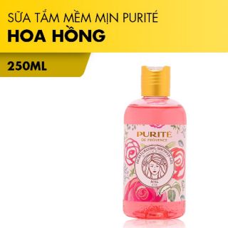 Sữa Tắm Mềm Mịn Purite Hoa Hồng 250Ml dịu nhẹ dưỡng ẩm thiên nhiên