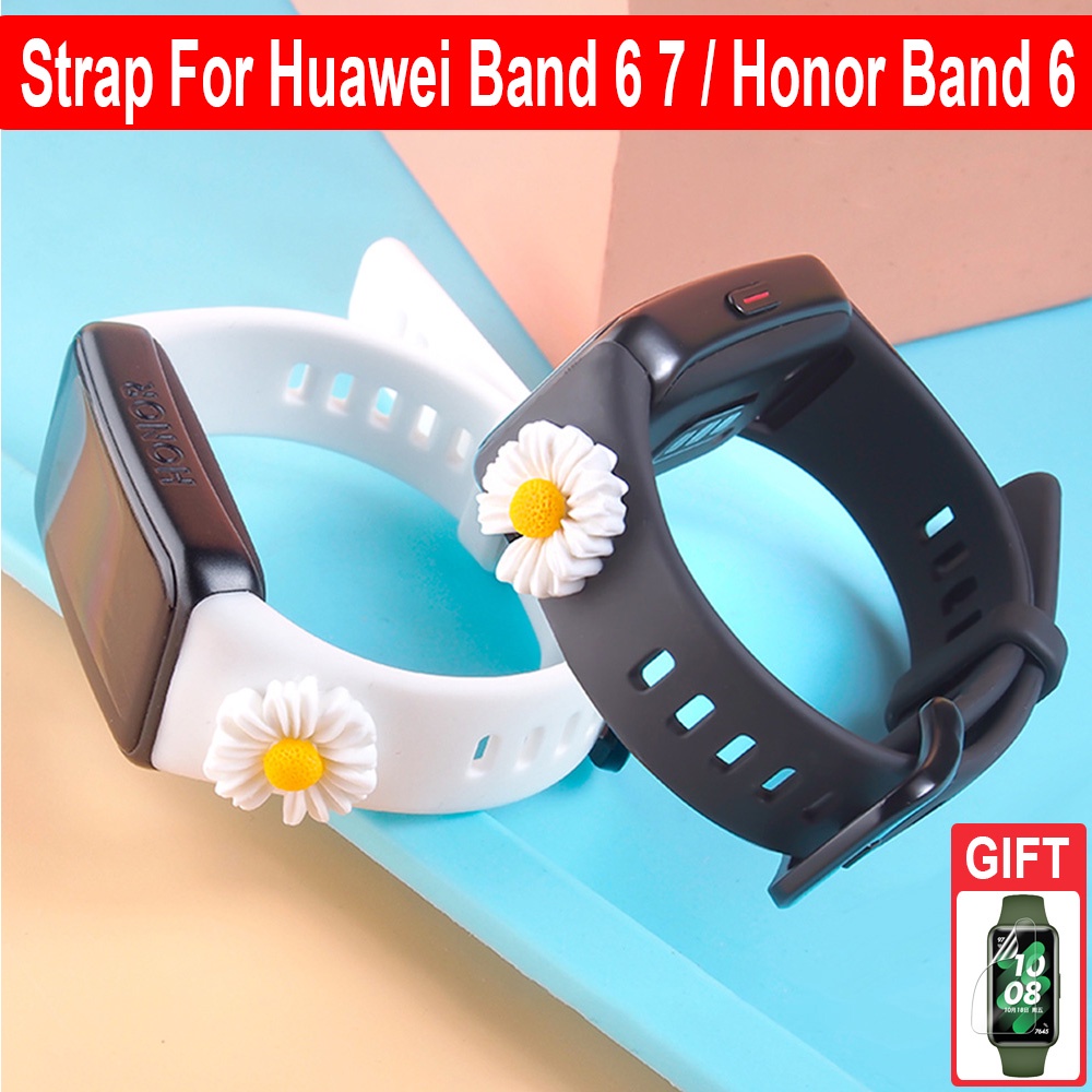 Dây Đeo Silicone Thay Thế Cho Đồng Hồ Thông Minh Huawei Band 6 7 / Honor Band 6
