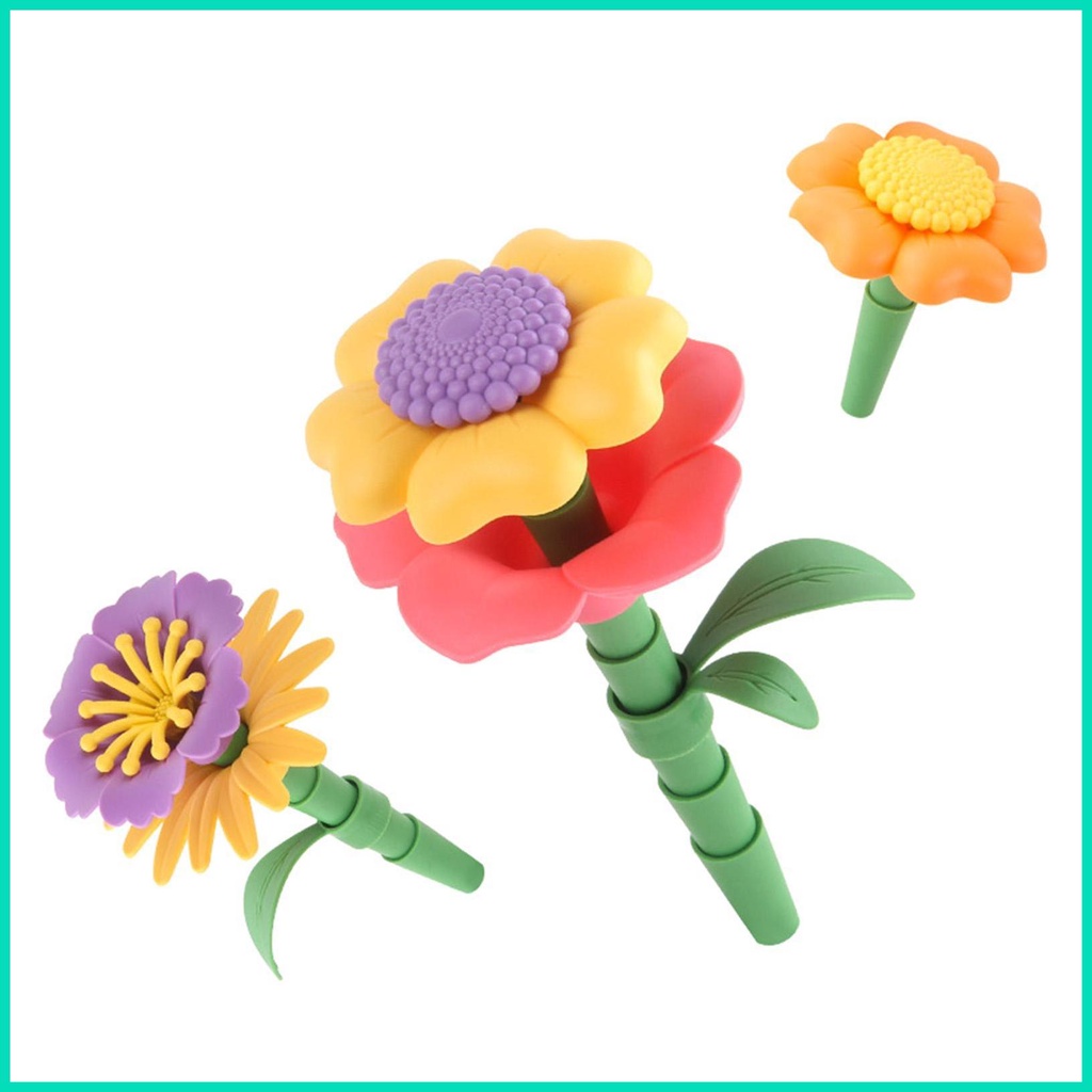 Set 144 / 144 Món Đồ Chơi Xây Dựng Vườn Hoa Cho Bé